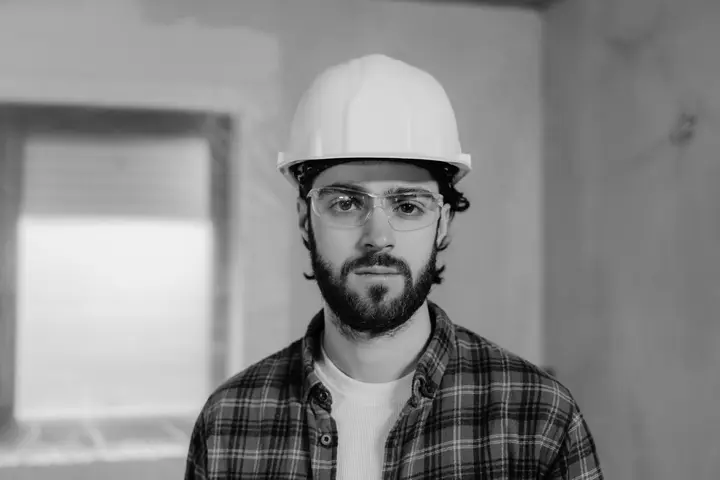 Contractors owner at work